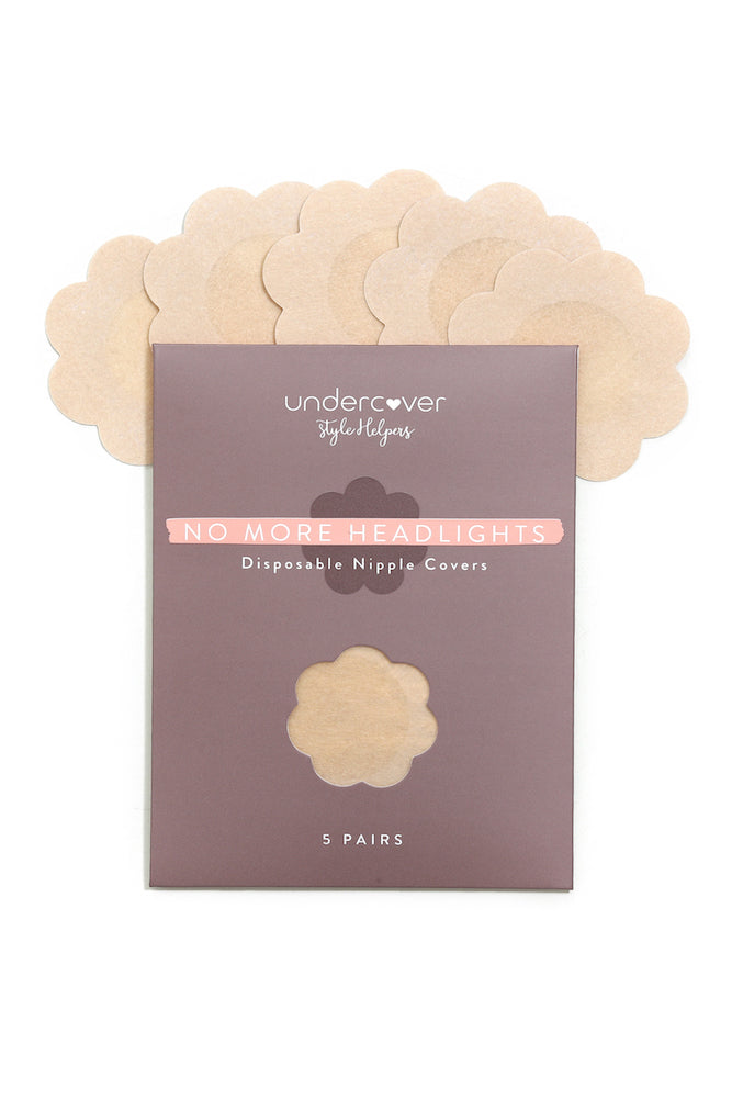 UNDERCOVER STYLE HELPERS No More Headlights Disposable Nipple Covers Nude