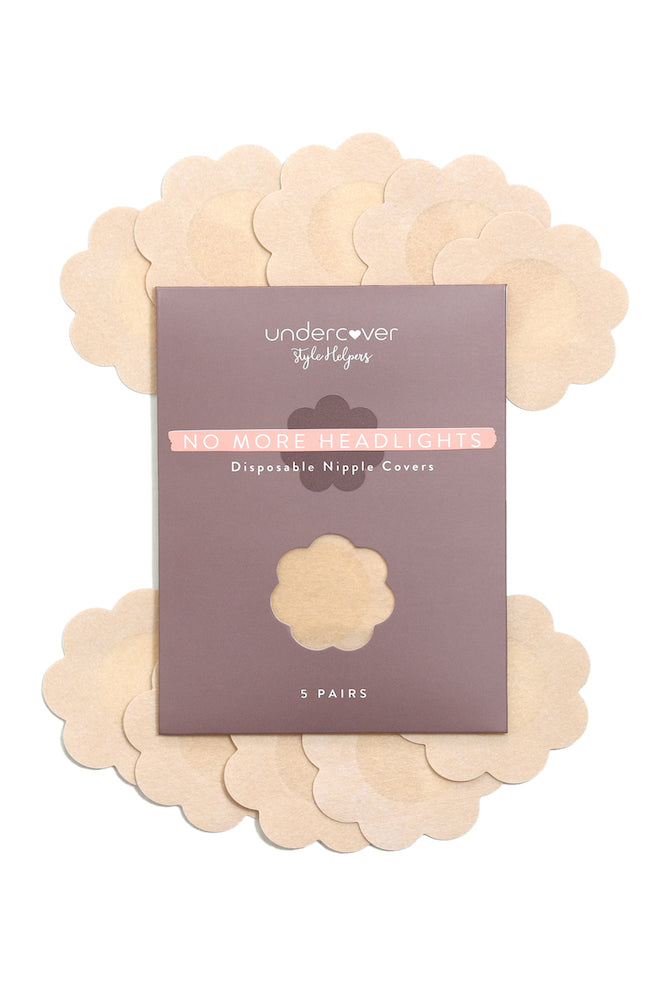 UNDERCOVER STYLE HELPERS No More Headlights Disposable Nipple Covers Nude