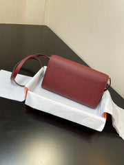 CONSTANCE TO GO 20.5 BURGUNDY EPSOM GOLD HARDWARE
