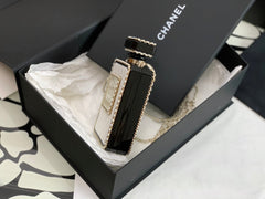 CC N5 Perfume Bottle Bag White Quited Lambskin