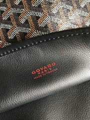 Goyard Anjou GM Bag 39cm Black Calfskin Goyardine Canvas 290817
