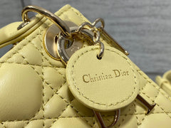 micro lady 12 yellow lambskin ghw