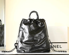 CC 2025 Backpack 34cm Black Soft Calfskin 335087