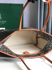 Goyard Artois Bag 30cm Black Tan Canvas & Calfskin