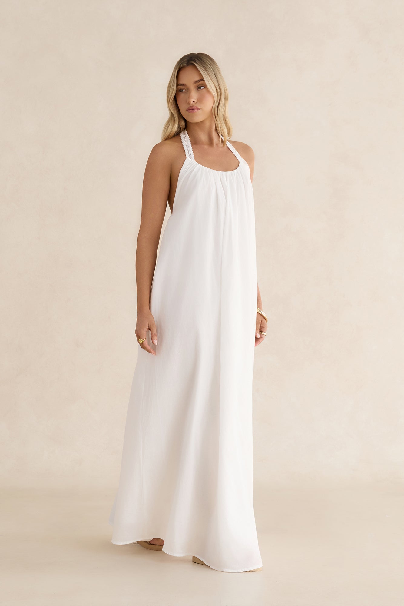 Valencia Maxi Dress White