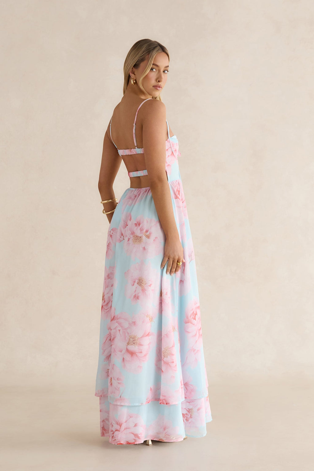 Fresh Florals Maxi Dress Mint