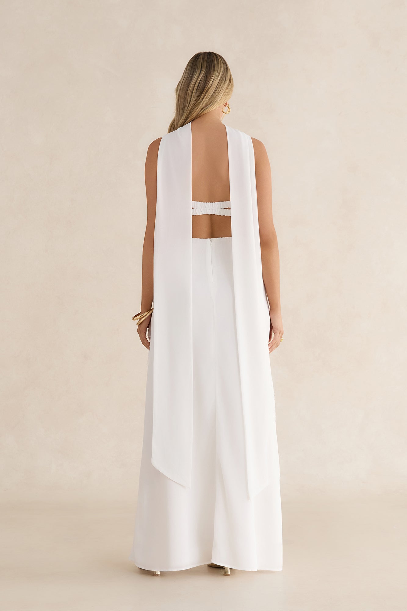 Tell Me Why Strapless Maxi Dress White