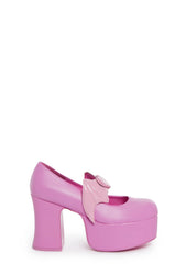 X Monster High Deelite Draculaura Platform Mary Janes - Pink