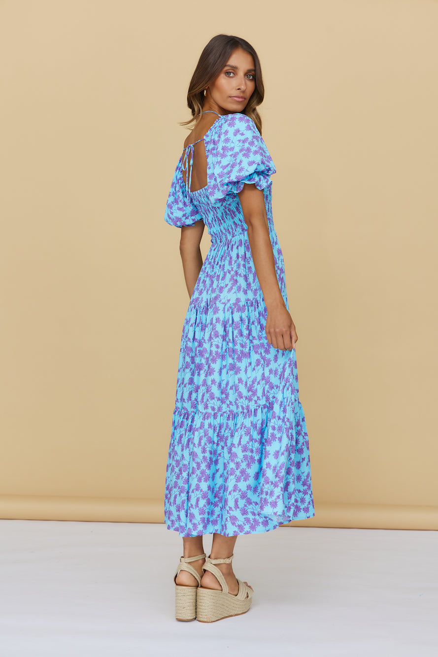 Land And Sky Maxi Dress Blue