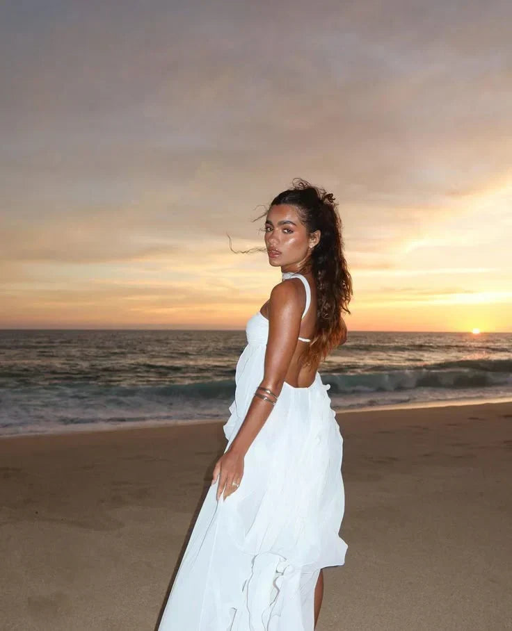 Éliane – Strapless Maxi Dress With Ruffles