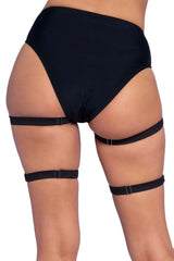 Night Queen Leg Harness Set - Black