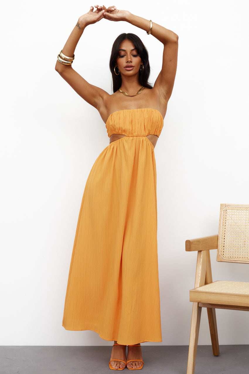 GORG Lover Midi Dress Orange