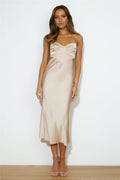 Hi Gorg Midi Dress Champagne