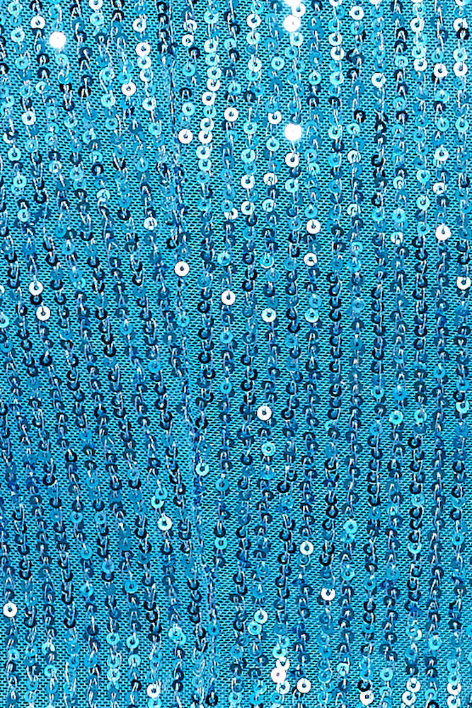 Mystical Sights Sequin Dress Blue