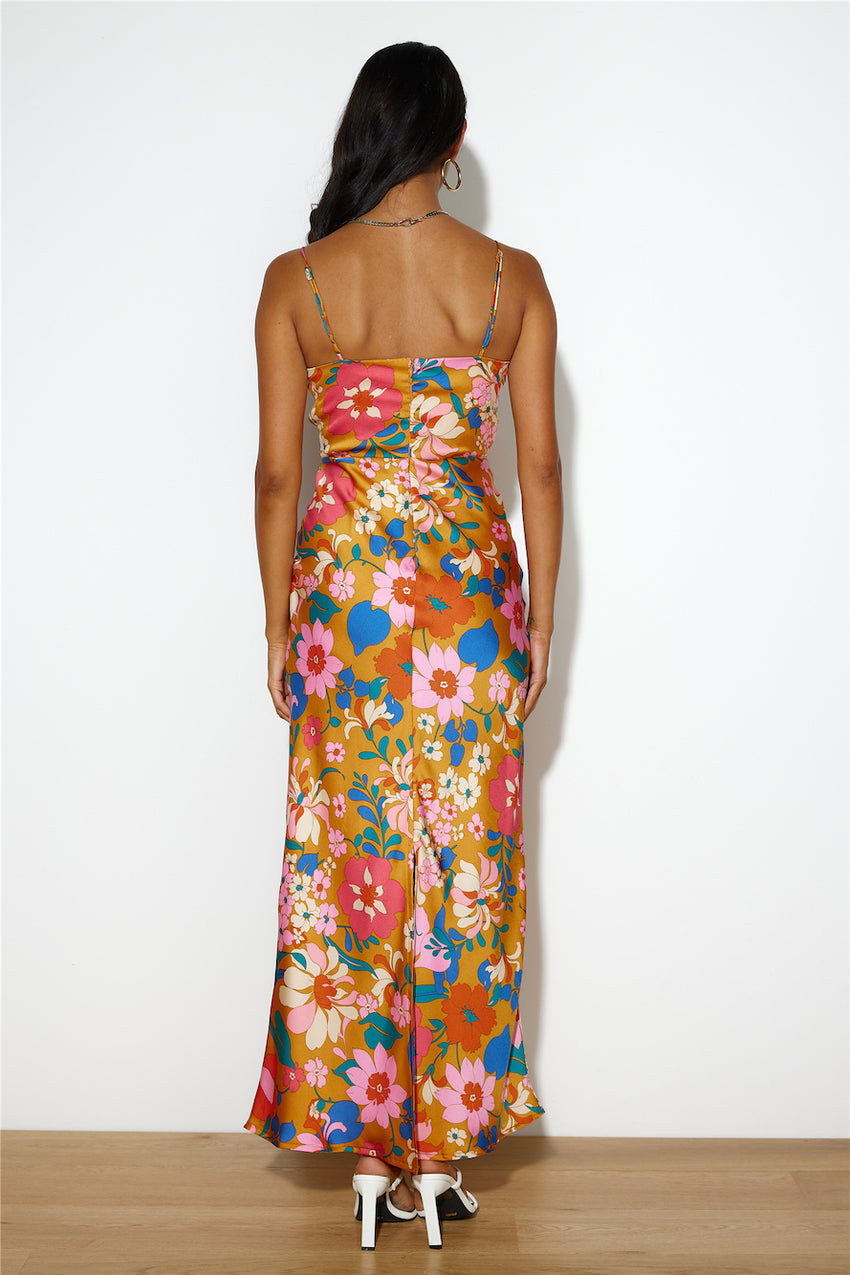 Intriguing Girl Maxi Dress Orange