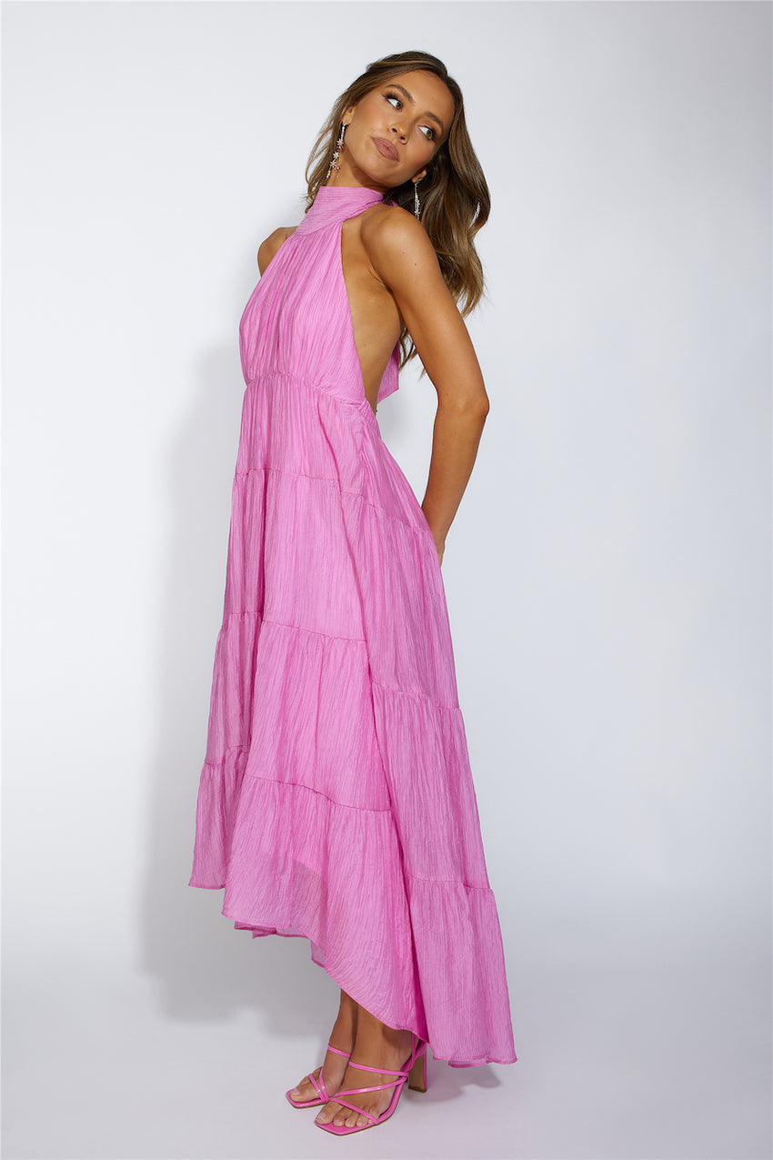 Entrance Is Yours Maxi Dress Pink