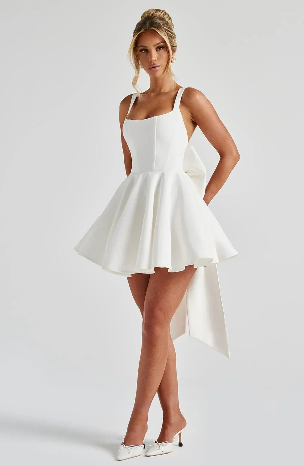 Livette - Bow Tie Mini Dress