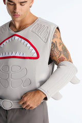Shark Attack 4 Piece Costume Set - Grey