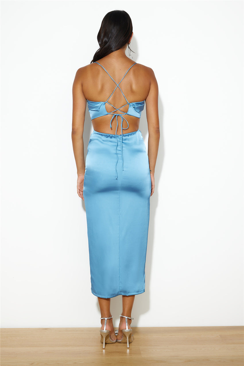 Attention Steal Maxi Dress Blue