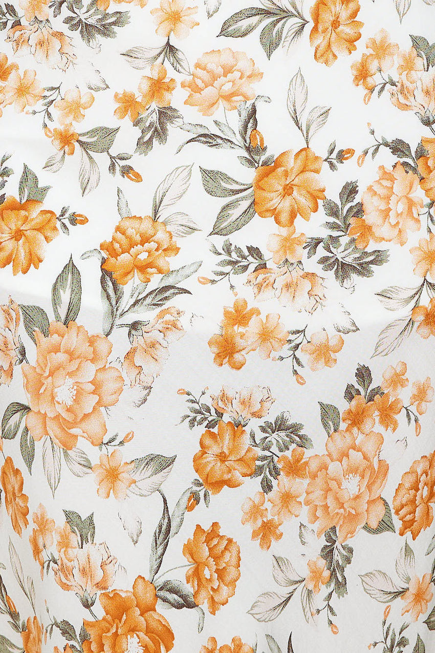 Blossom Love Maxi Dress Orange