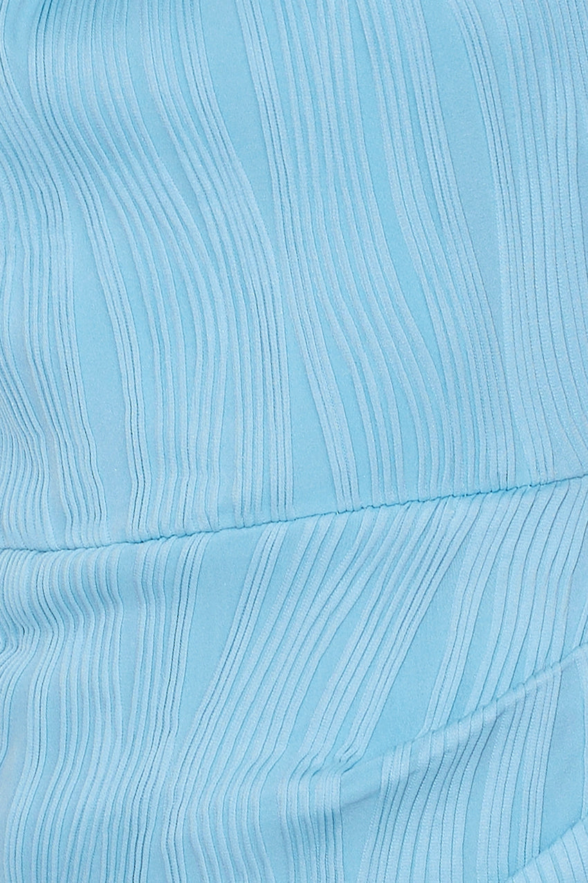 Beach Waves Midi Dress Blue