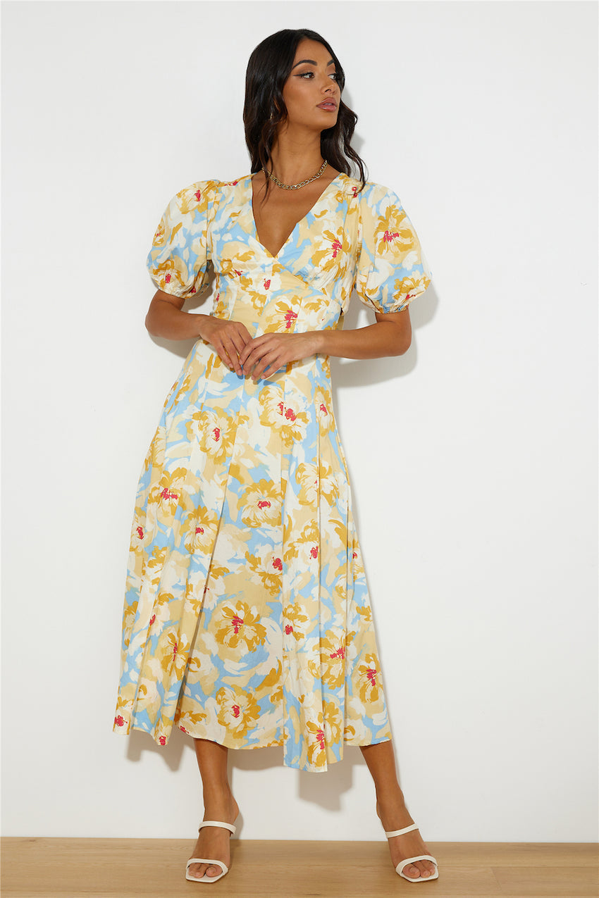 Daytime 'Fit Midi Dress Yellow