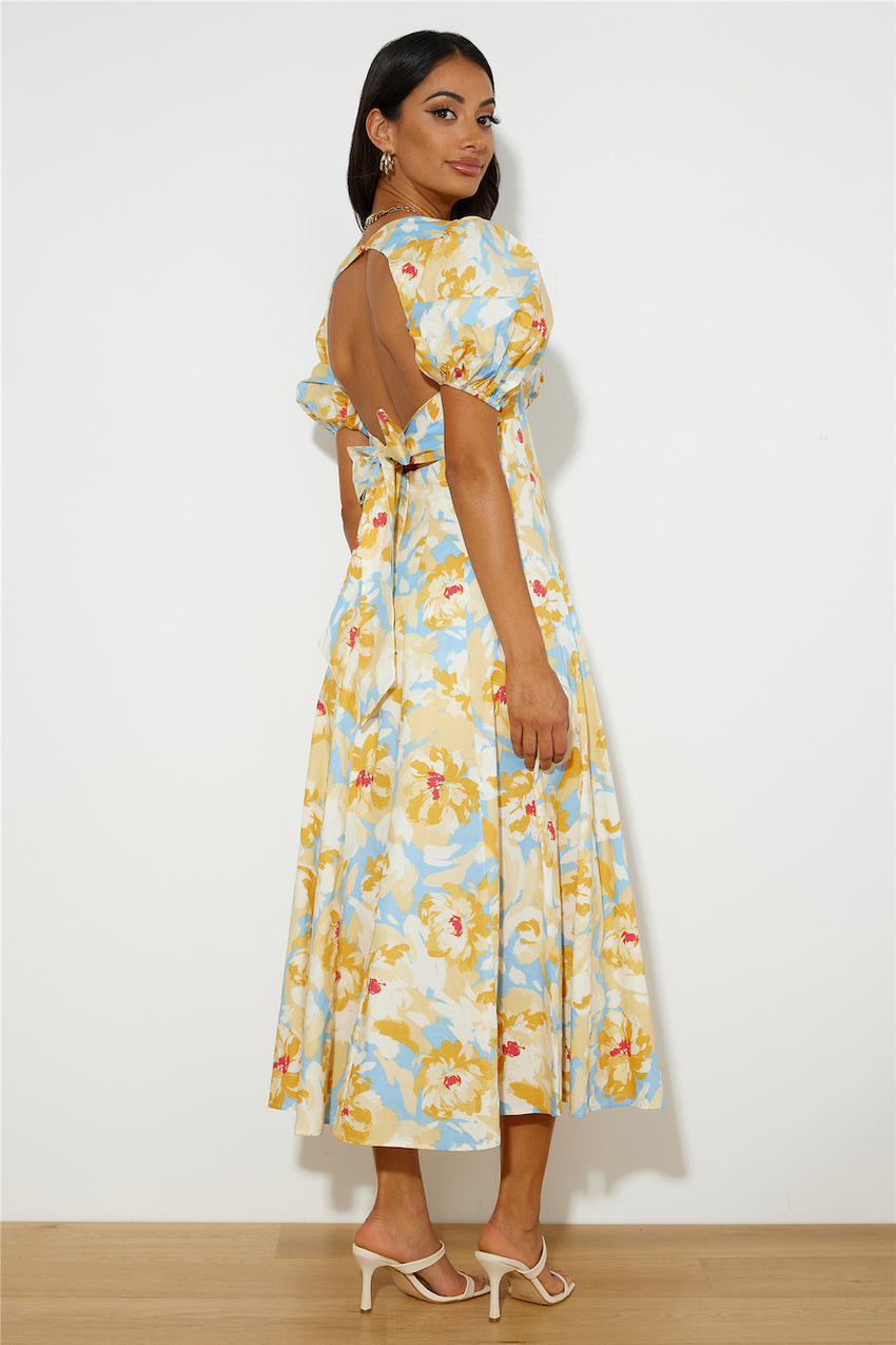 Daytime 'Fit Midi Dress Yellow
