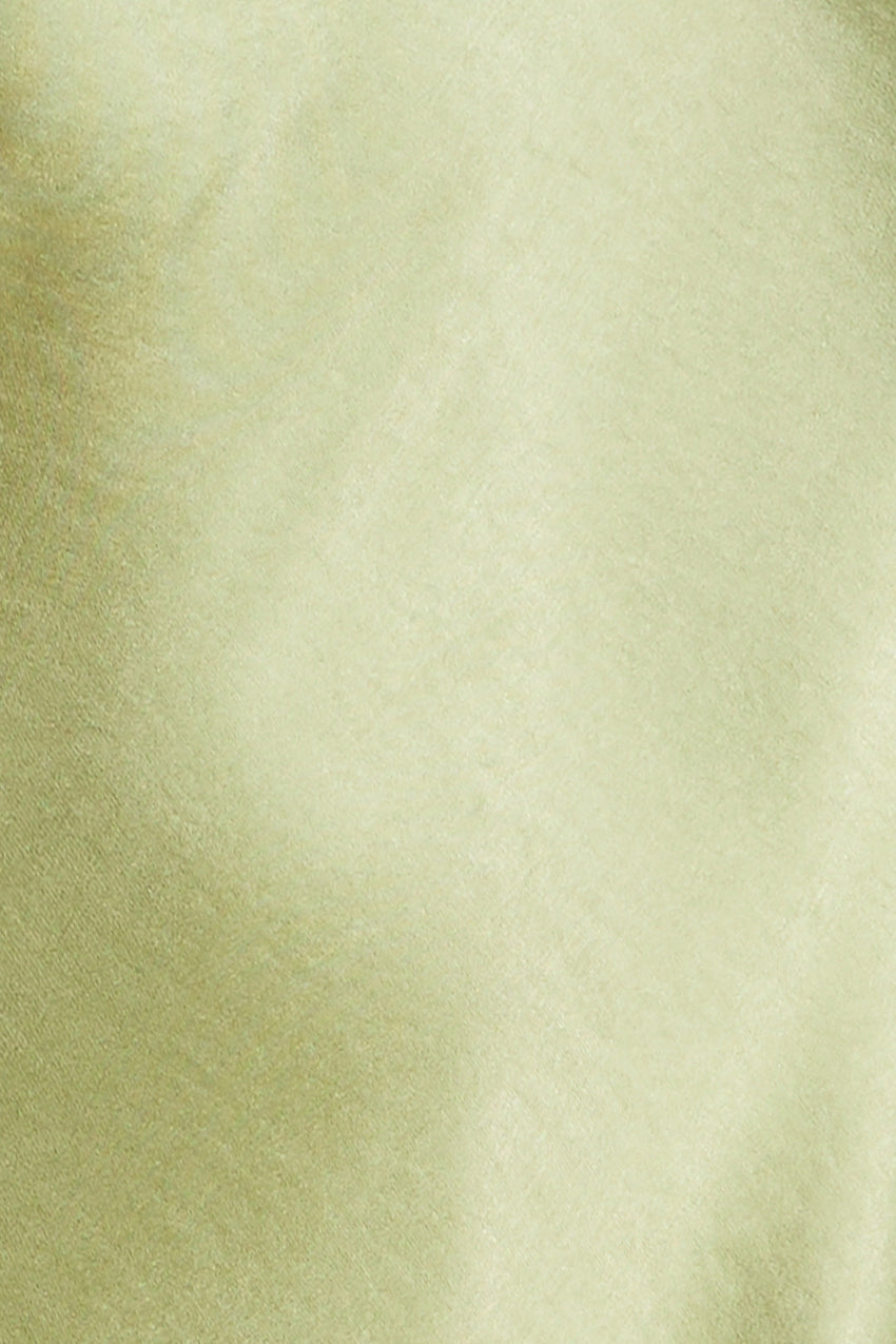 French Countryside Satin Maxi Dress Sage