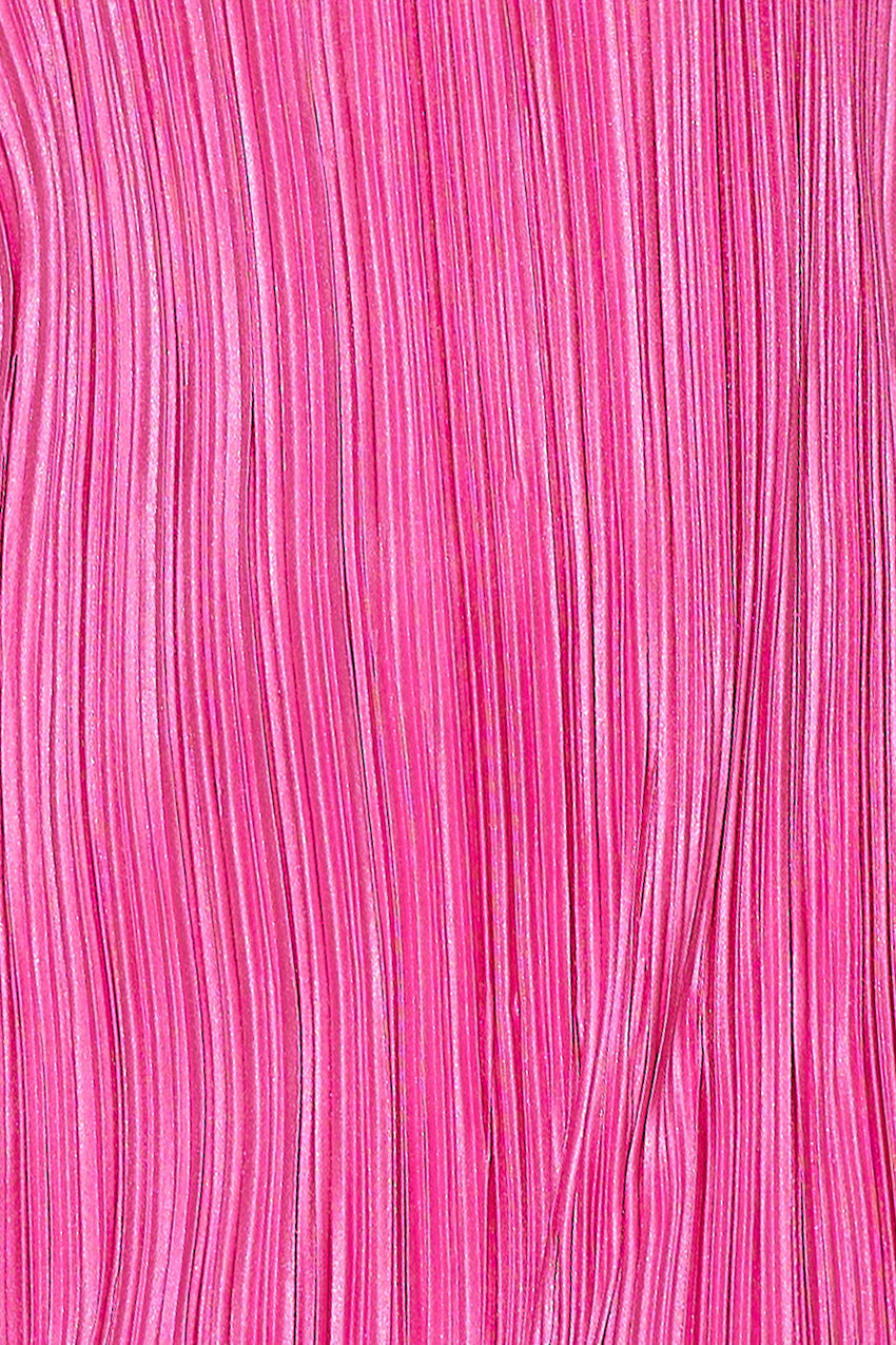 Give Me Plisse Midi Dress Hot Pink
