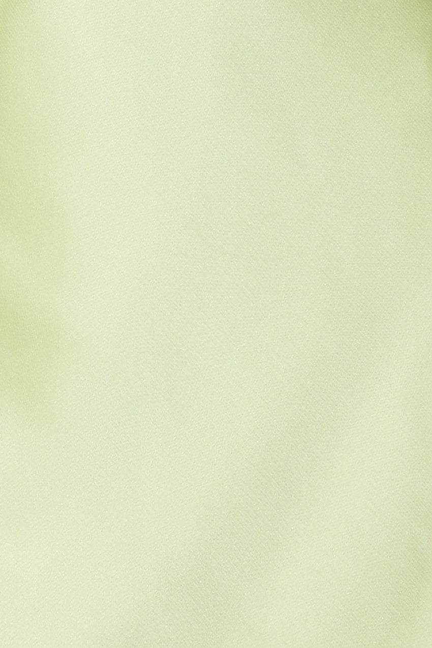 Blooming Confidence Satin Mini Dress Lime