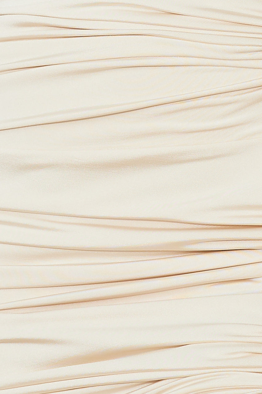 Club Music Mini Dress Cream