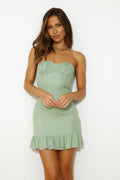 Brunch Party Mini Dress Sage
