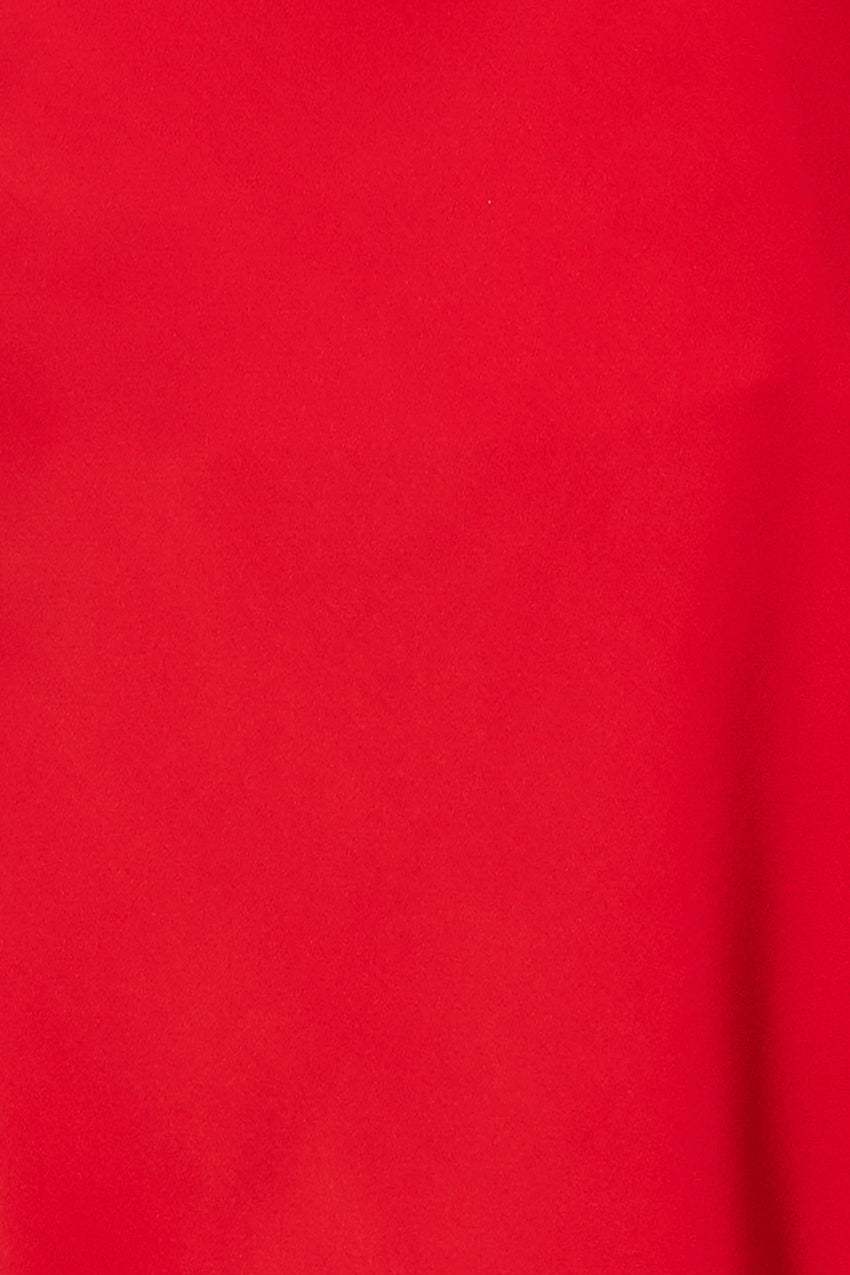 Impressive Style Satin Mini Dress Red
