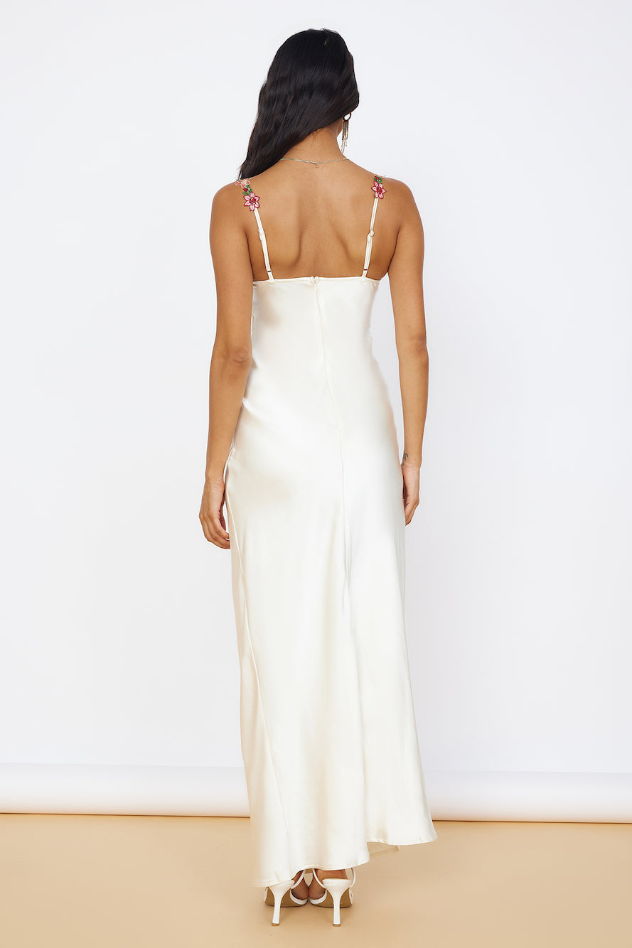 Magnetic Forces Maxi Dress White