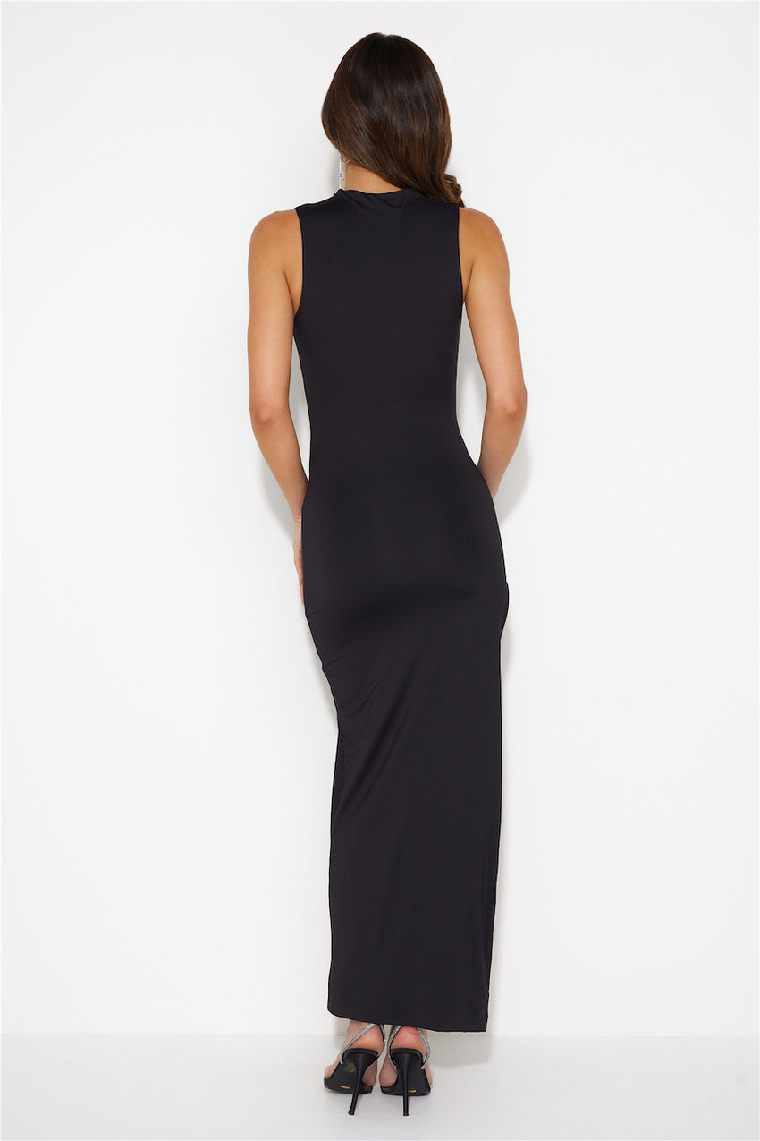 Higher Level Midi Dress Black