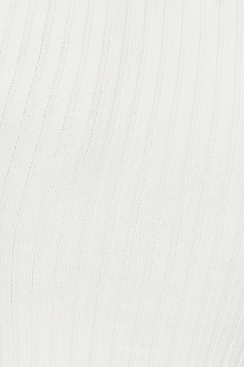Girls' Time Ribbed Top White