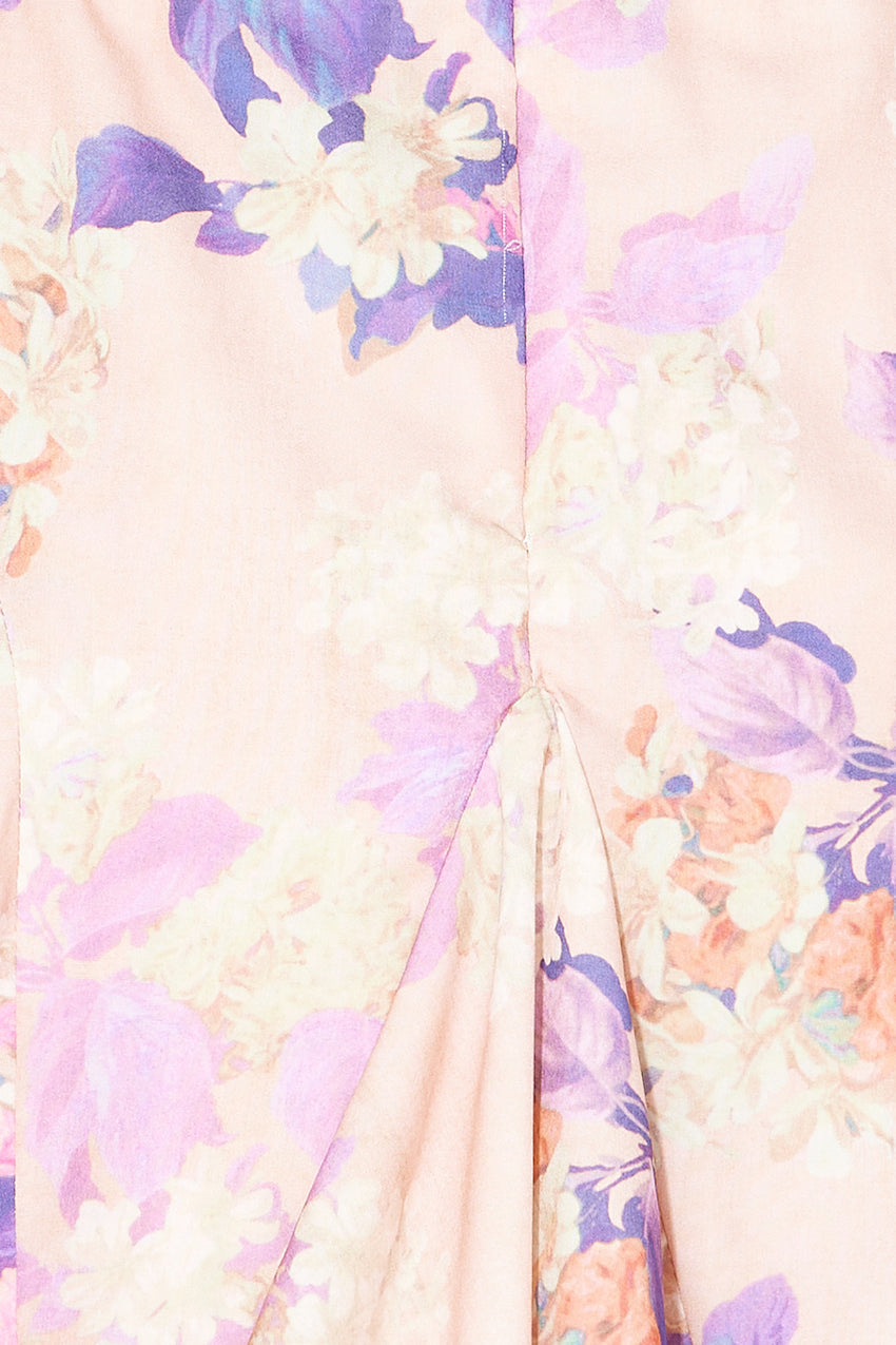 Finding Ways Mini Dress Peach