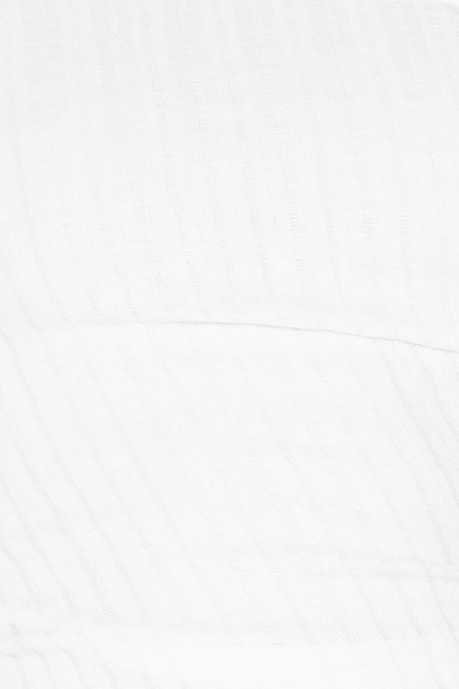 Brunch Groove One Shoulder Top White