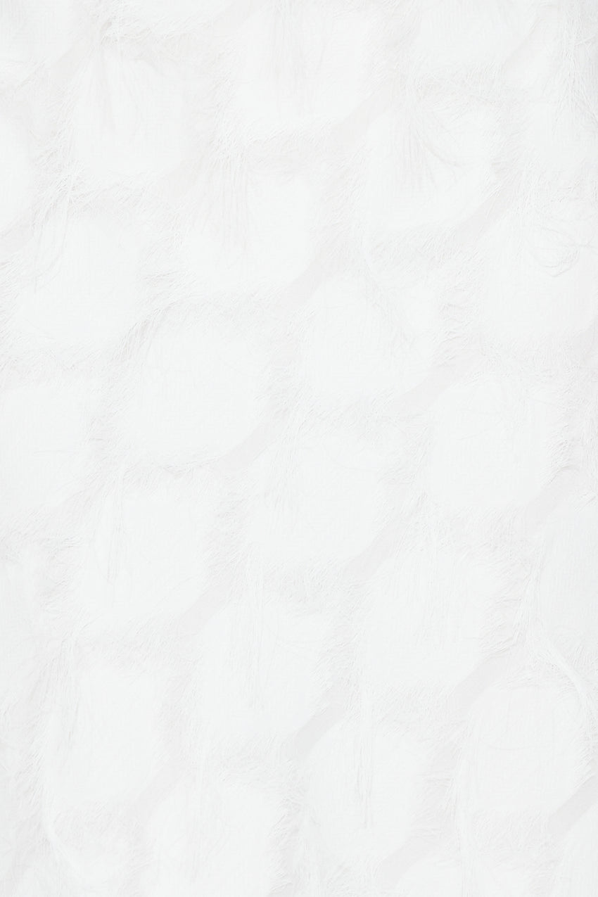 Never Unnoticed Cowl Neck Midi Dress White