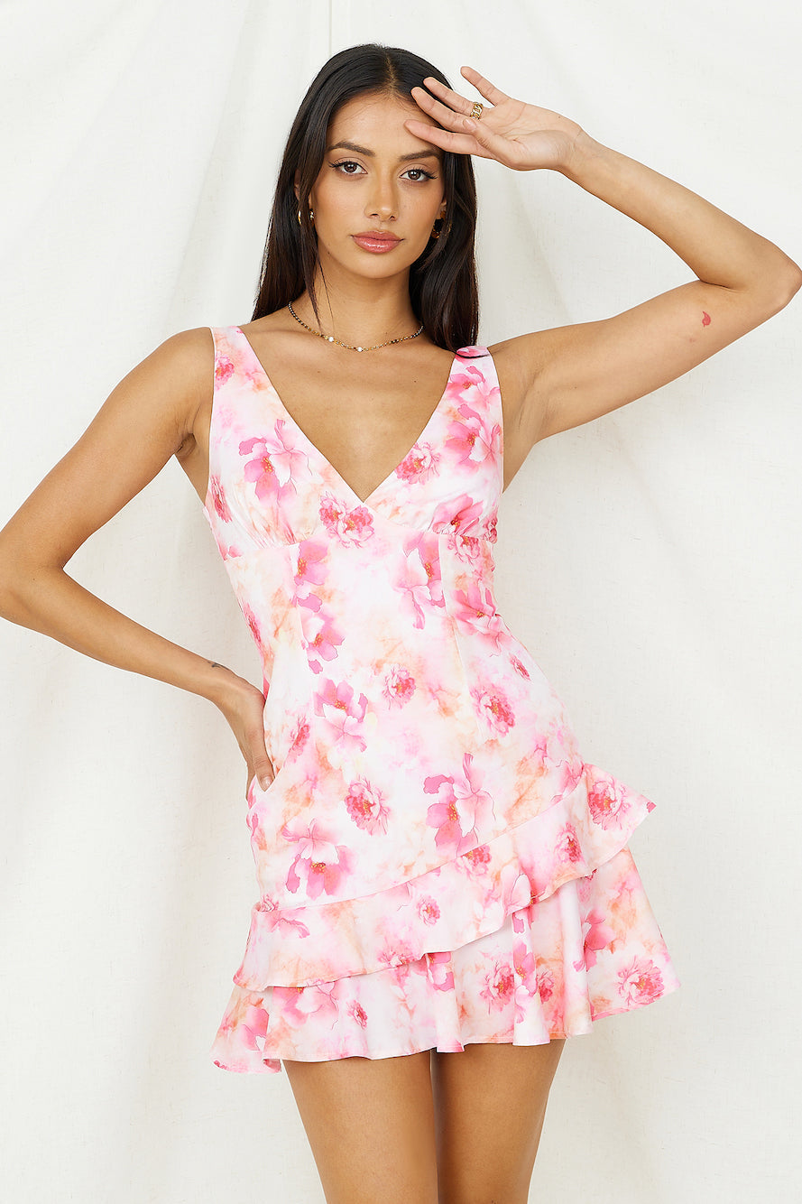 Zephyr Nights Mini Dress Pink