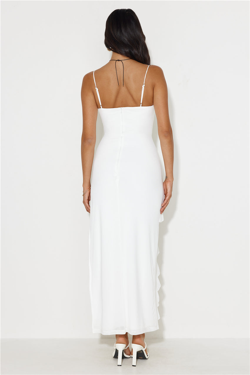Included Guest Mesh Maxi Dress White