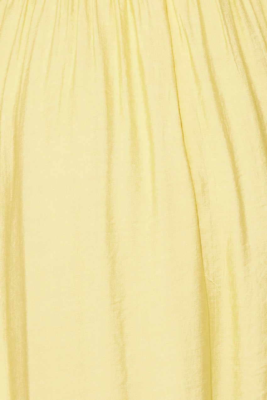 Dancing Deni Long Sleeve Midi Dress Yellow