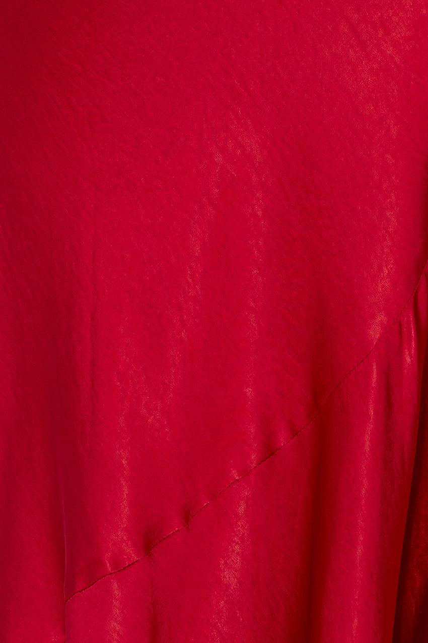 Flashy Sorièe Satin Maxi Dress Red