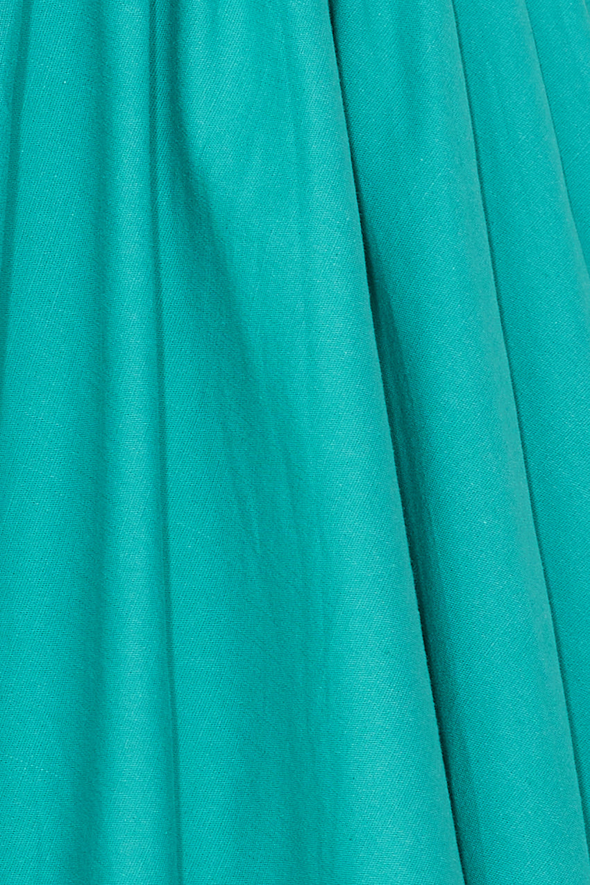 Frolicking Fields Midi Dress Green