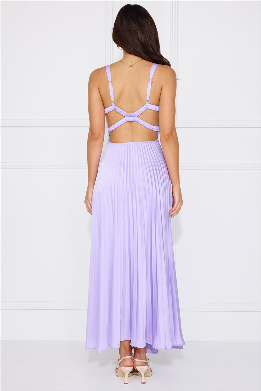 Dazzling Opulence Maxi Dress Lilac