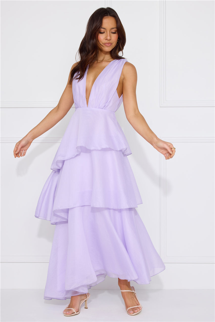 Fashion Zone Maxi Dress Lilac