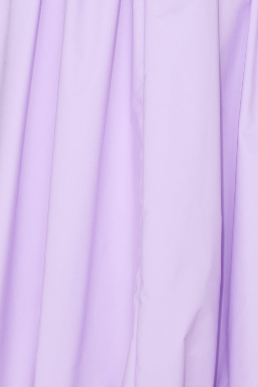 Modern Girl Style Strapless Bubble Midi Dress Lilac
