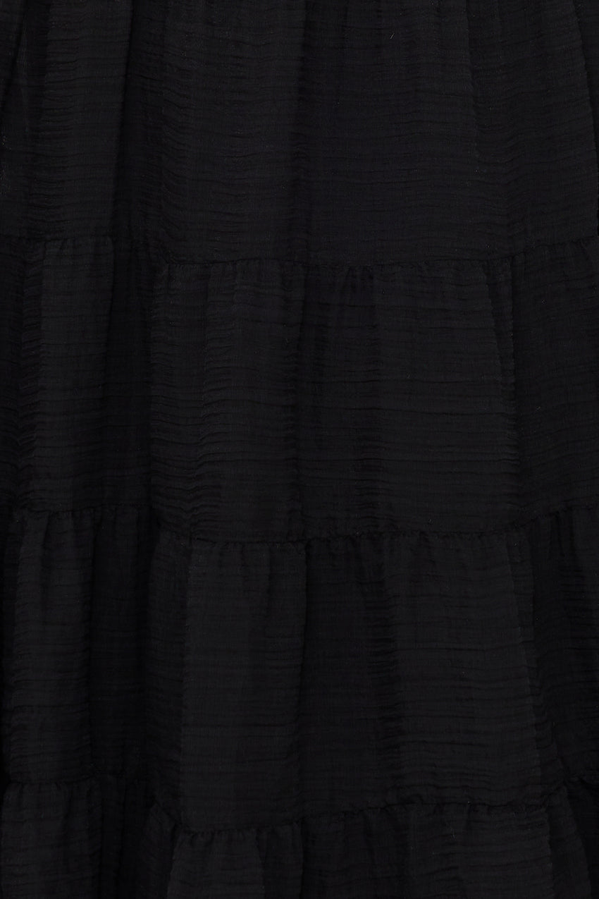 Beauty Retreat Halter Maxi Dress Black