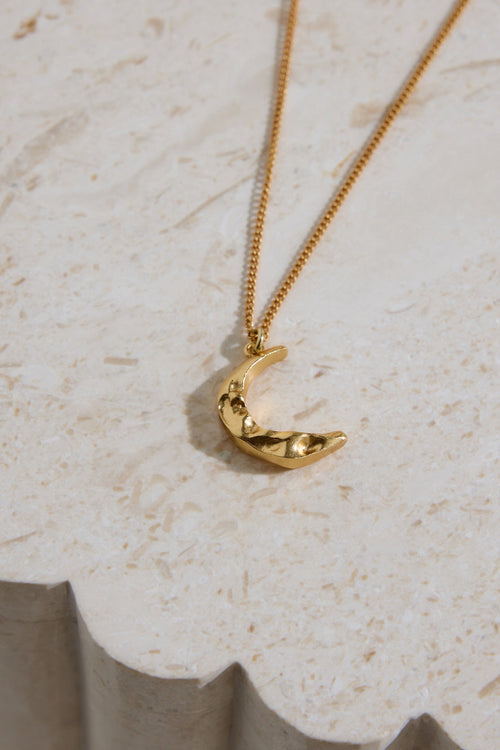 18K Gold Plated La Luna Necklace Gold