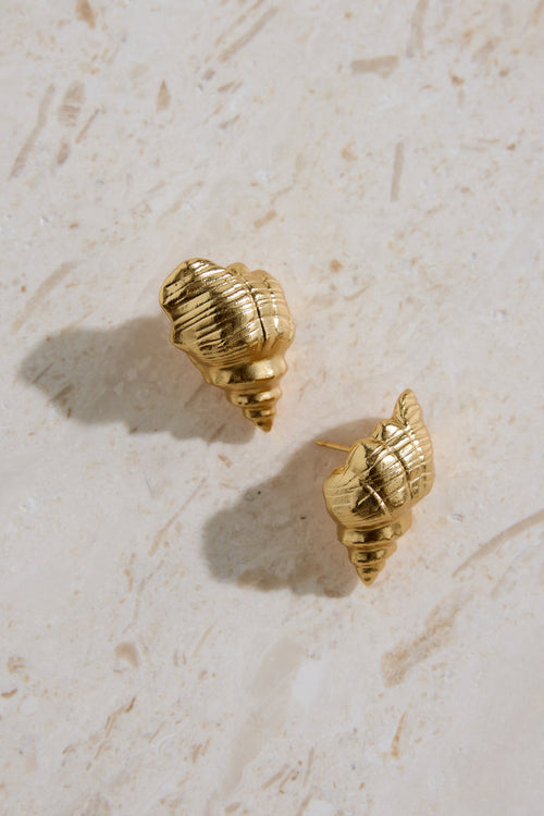 18K Gold Plated Find Your Shell Earrings